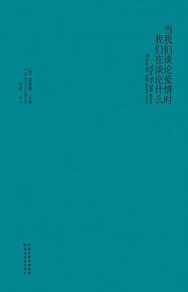 当我们谈论爱情时我们在谈论什么PDF电子书下载